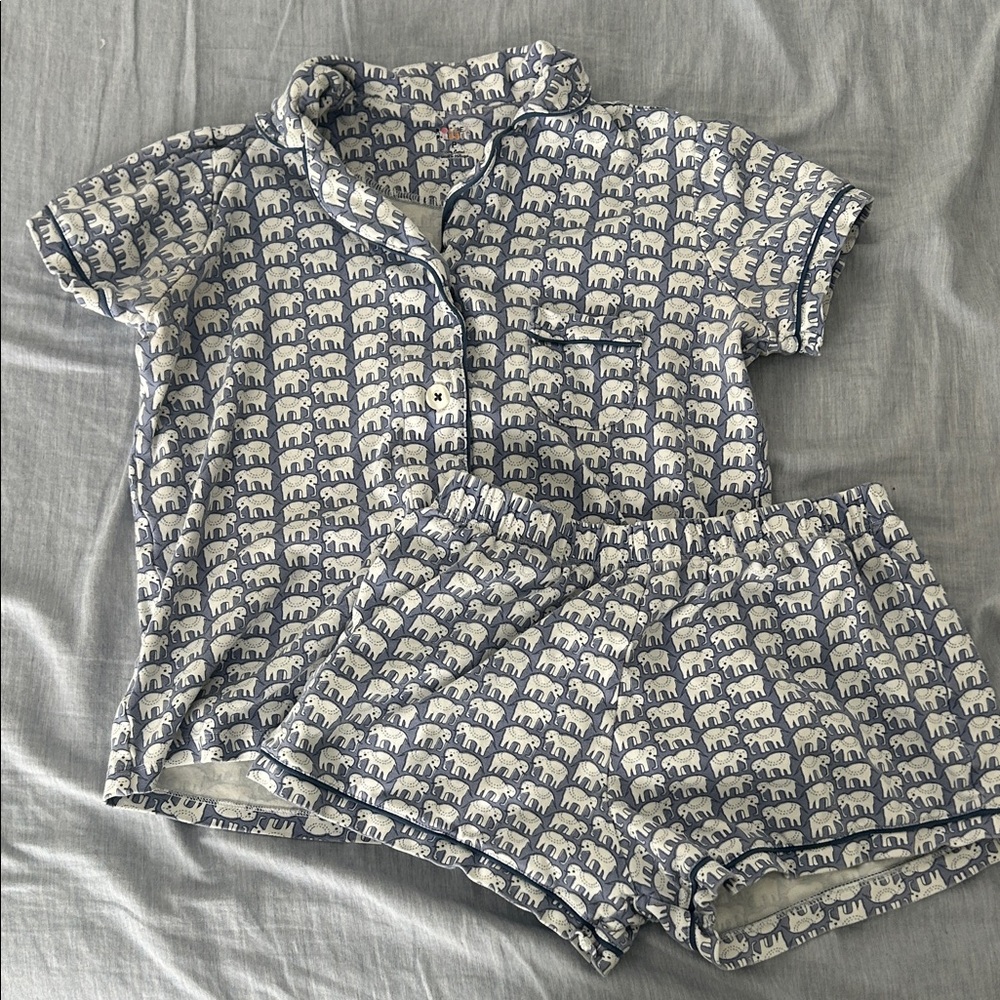Womens Roller Rabbit Hathi Short sleeve and shorts Pajamas
